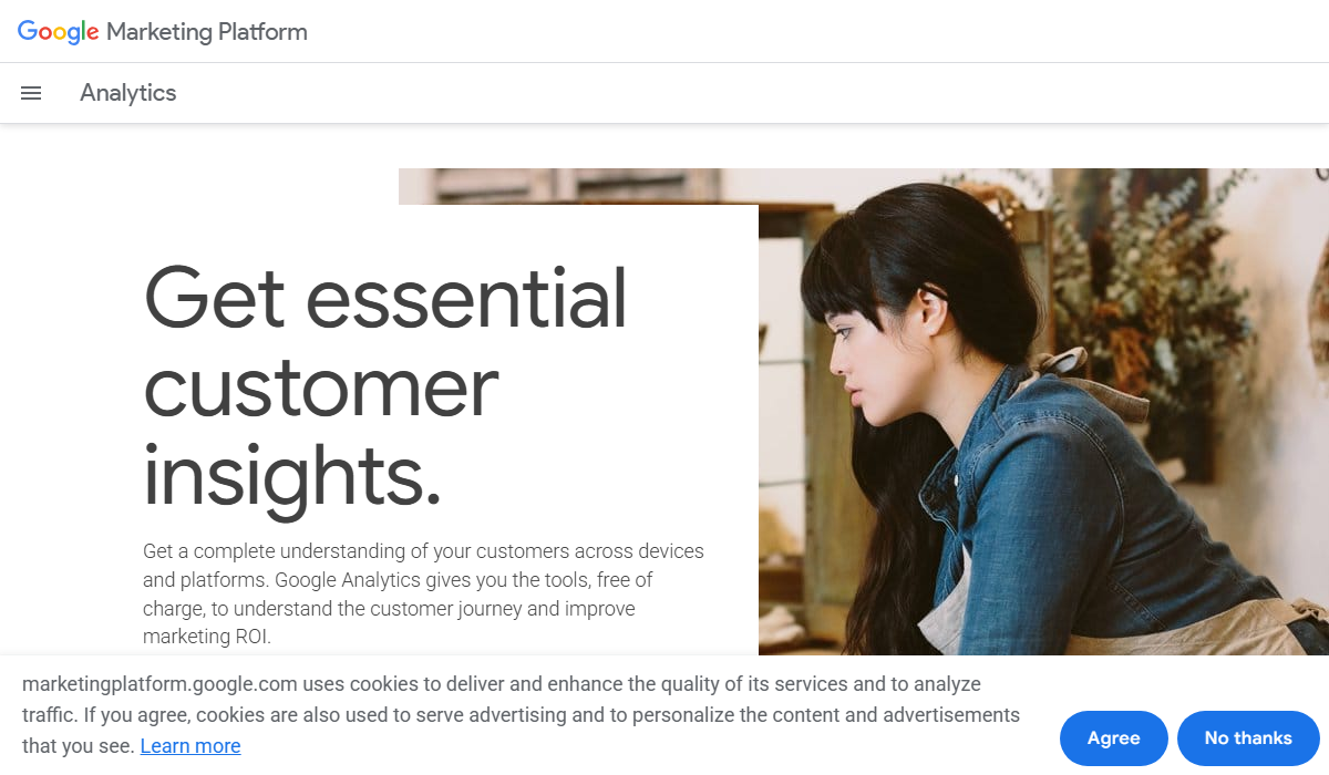 Google Analytics 4の公式サイト