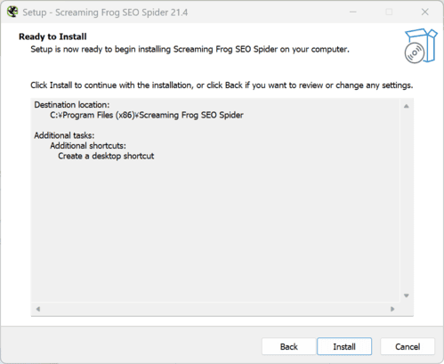 Screaming Frogのインストール方法5